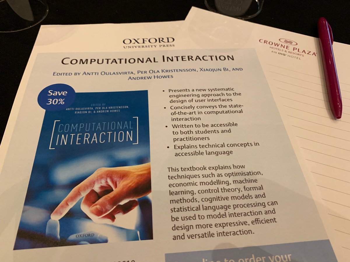 OanaMAndrei's tweet photo. Attending the full day #CHI2019 course on #ComputationalInteraction with #Bayesian Methods - #Ready2learn @chi2019 https://t.co/qFnGI19Y0Y