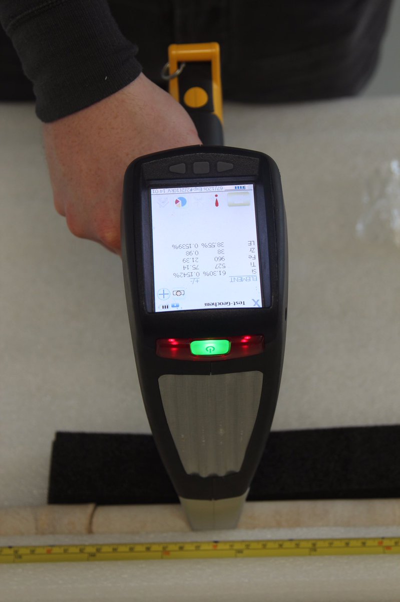 davidjnash's tweet image. As featured on @BBCBreakfast this morning. Great privilege to be able to work with @Twigneousrocks at the @EnglishHeritage archaeology store in Temple Cloud, analysing the 1.08m sarsen core extracted from Stone 58 at @EH_Stonehenge in 1958.  @uniofbrighton @GeogGeoBrighton