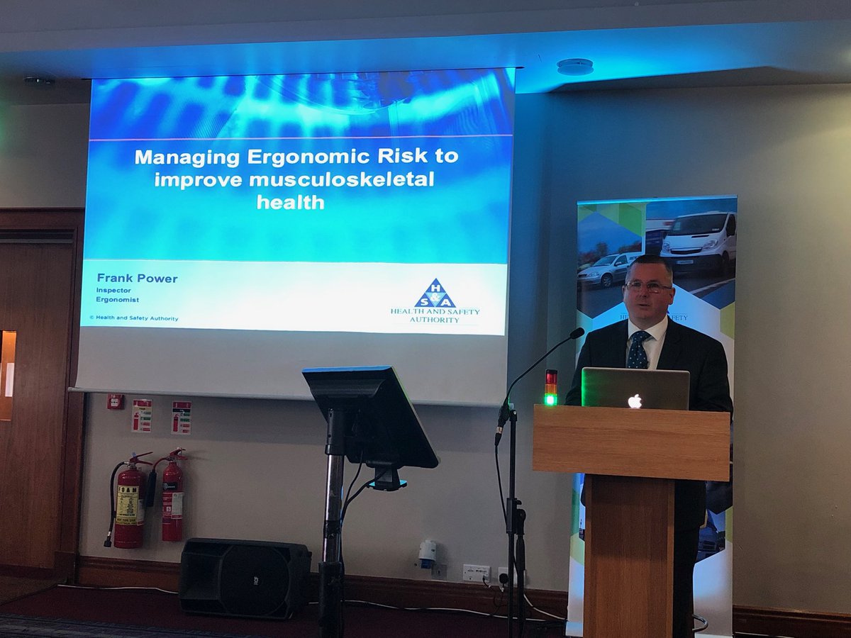 Frank Power HSA discusses the principles of ergonomics and managing the risks around manual handling tasks at Clayton Hotel Galway. #transportsafety #ftal #hsa