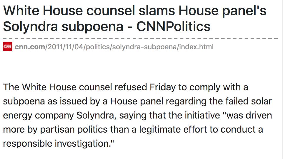 mtracey's tweet image. Obama frequently rejected Congressional subpoenas and refused to hand over records. So did George W. Bush. So did Bill Clinton. This is a common dynamic between the Executive and Legislative branches. But now Dems are screaming that Trump doing it is a Constitutional Crisis