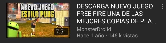 "Monster deja de subir juegos que nadie conoce ni a nadie le interesan, solo vine por COD y PUBG"

¿Pero si no subes juegos desconocidos como se harán conocidos? 🤠
El punto del canal siempre ha sido encontrar juegos nuevos para Android.

Ejemplo :