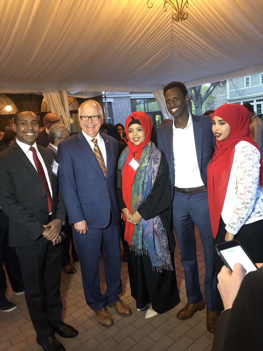 Khadija_M_Ali's tweet image. Thank you to our MN @GovTimWalz  and Gwen Walz for hosting the first iftar dinner ever held in the governor’s residence! You are indeed creating a more inclusive community #1Minnesota @hamse_warfa