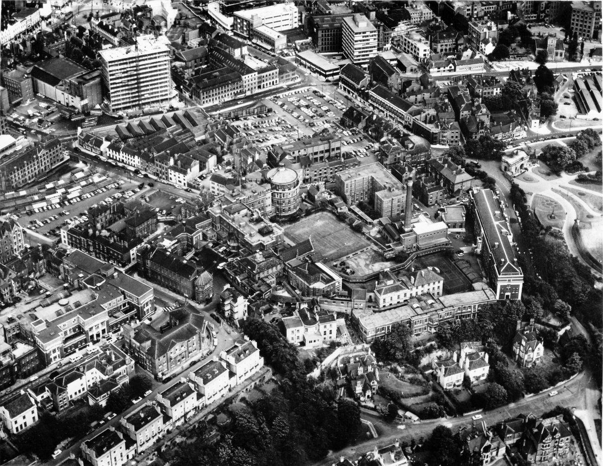 Three aerial photographs taken in the early 1960s of the former Nottingham General Hospital. What all three photographs show, when you compare with today, is how much Nottingham has changed.