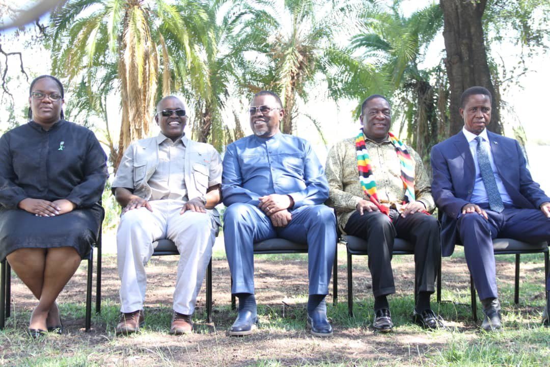 edmnangagwa's tweet image. At the Kasane Elephant Summit, we worked to develop a common regional position on elephant management, and called to be able to trade and better benefit from our natural endowments so they may help us to eradicate poverty and improve the quality of life for rural communities 1/2