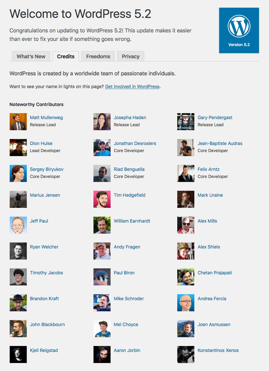 iamchetanp's tweet photo. Proud to be part of Noteworthy Contributors for WordPress 5.2 "Jaco" ๐
This is for the second time in row.
5.1 โ
5.2 โ
I am really thankful to WordPress Community. โ๏ธ
I โค๏ธ WordPress
#WordPress #CoreContribution #ILoveWP
https://t.co/JlALc3Yb3M https://t.co/kg56572pBH