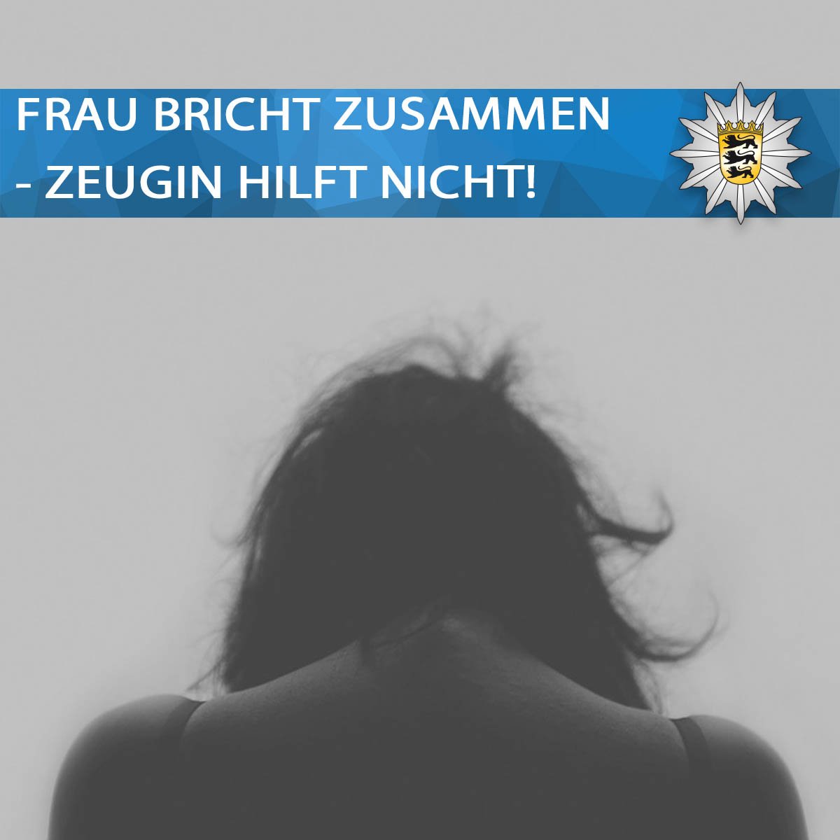 PolizeiAalen's tweet photo. Junge Frau bricht zusammen - Zeugin hilft nicht
Wegen Unterlassener Hilfeleistung ermittelt die #Polizei nun nach einem Vorfall, der sich bereits am 03.05.2019 in #Spraitbach ereignete. PM▶️ https://t.co/S7Y4gYJYHT https://t.co/wBBHvBJgsP