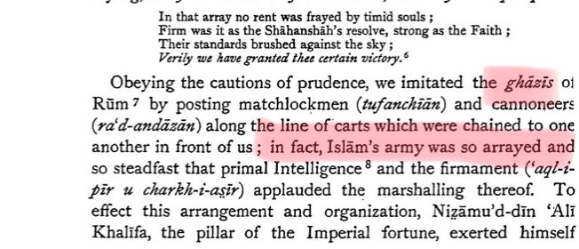 12/n Yet again Babur talks of “Ghazis” & “Army of Islam”. PP 564
