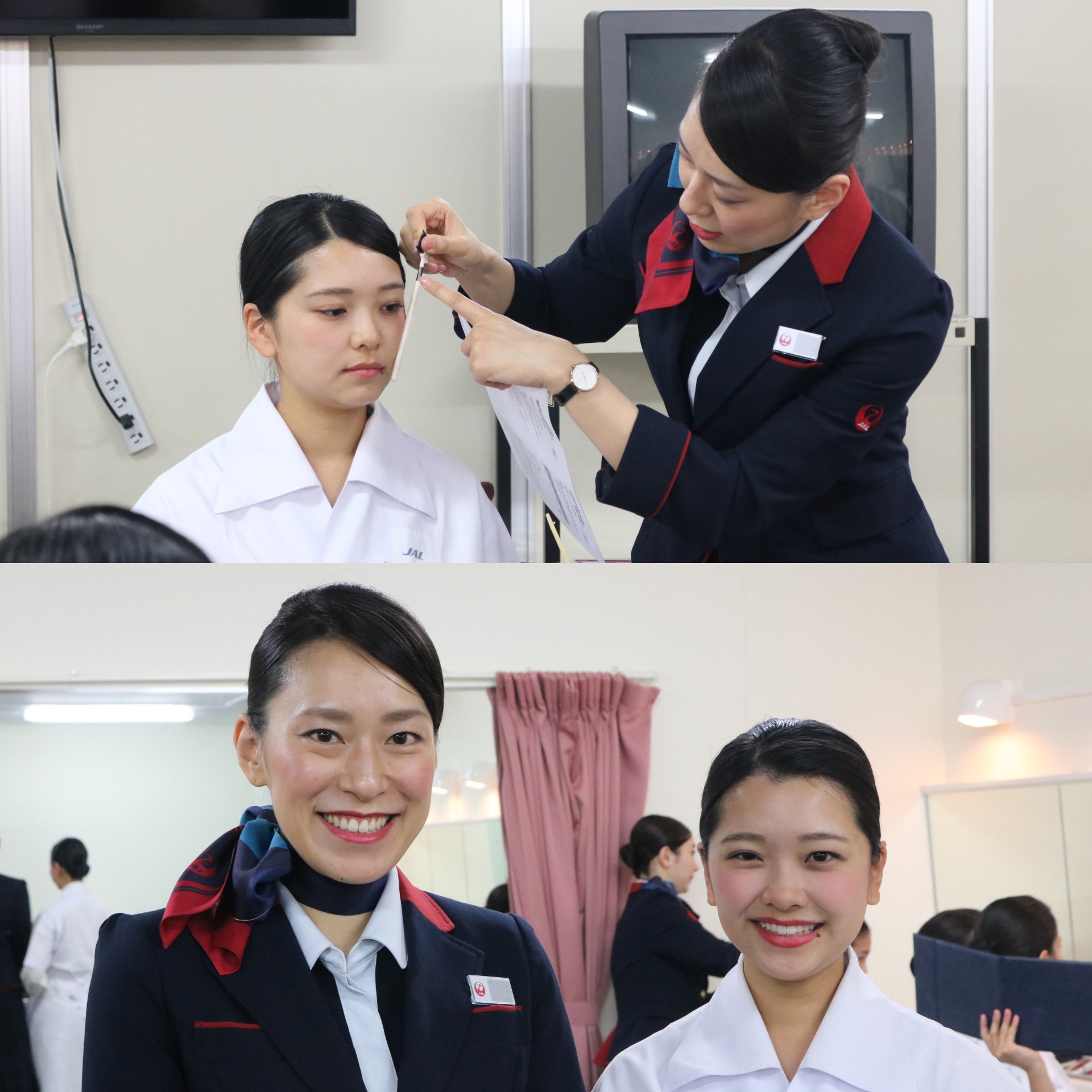 Japan Airlines Jal على تويتر Jalの客室乗務員に聞く メイクのポイント お客さまに最高のサービスをお届けするためには まず第一印象が大切 そこで メイク術のワンポイント まつ毛の間を埋めるようにアイラインをひくと自然に仕上がるそうです F ﾟ