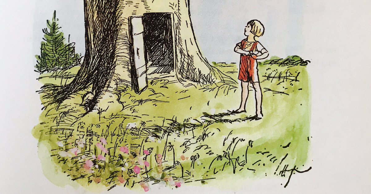 A_AMilne's tweet photo. The sun came back over the Forest, bringing the scent of May. All the streams of the Forest were tinkling happily to find themselves their own pretty shape again, and the little pools lay dreaming of the life they had seen and the things they had done. ~A.A.Milne #WednesdayWisdom https://t.co/uKwtNO39i7
