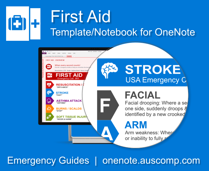 Auscomp's tweet photo. Would you know what to do if somebody has a stroke? First Aid - Guide Cards for OneNote - When every second counts!
https://t.co/Hg3QBWbR88
#Asthma #Burns #CPR #Emergency #FirstAid #HeartAttack #help #Office365 #OneNote #Resusciation #Stroke https://t.co/Hg3QBWbR88 https://t.co/zuToKzQ3sO