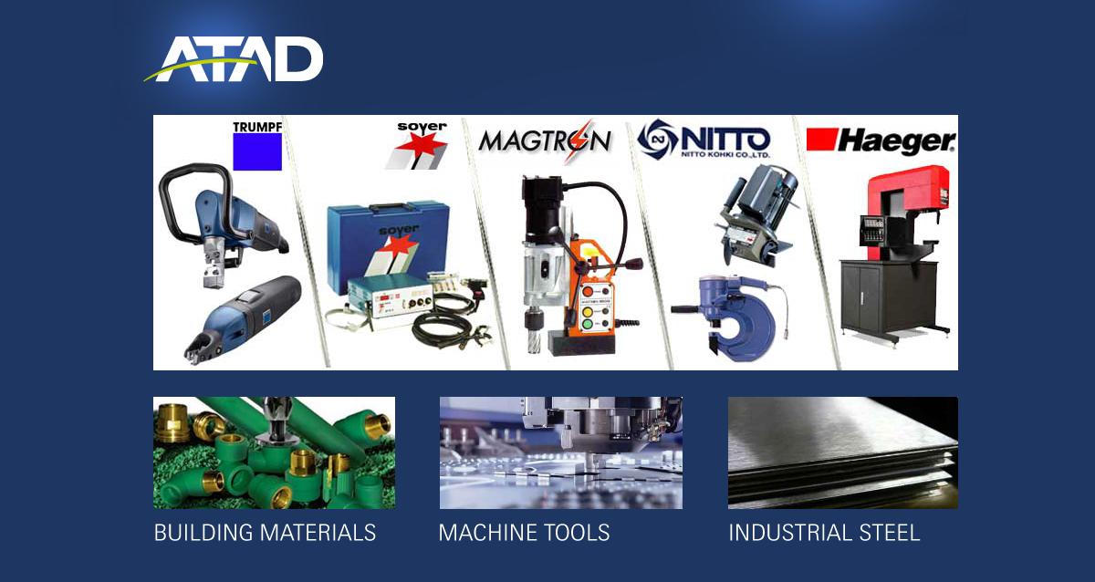 hardwaretoolsme's tweet photo. #ATAD is a #Dubai-based company that offers high quality products &amp; services in the #UAE &amp; across the #MENA region. They cater to different divisions such as #MachineTools, #BuildingMaterials, &amp; #IndustrialSteel. Visit them at #HardwareToolsME 2019 from 10-12 June, @DWTCOfficial https://t.co/U4FMxx8iJa