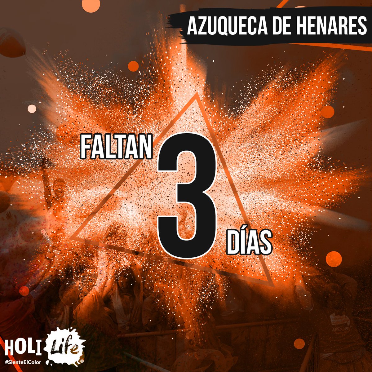 HoliLifeSpain's tweet photo. 72 Horas para que empiece la locura!!
3 días y llega HOLI LIFE a AZUQUECA DE HENARES
ULTIMAS ENTRADAShttps://www.holilife.es/ciudades/azuqueca-de-henares
#HoliLife #SienteElColor #AzuquecaDeHenares https://t.co/yRWq4NdMzb