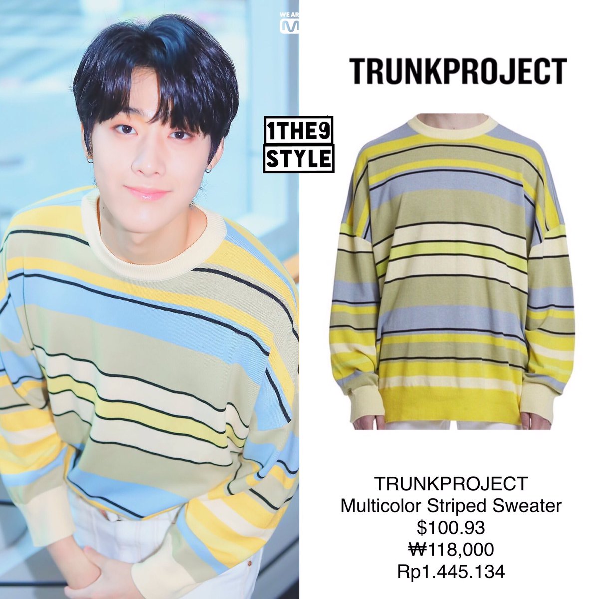 wishiingstars's tweet photo. Yoo Yongha wearing #TRUNKPROJECT Multicolor Striped Sweater
📷: Mnet
#1THE9Style_Yongha #YonghaStyle #Yongha #YooYongha #용하 #유용하 #원더나인 #1THE9 #1THE9style #OUIentertainment https://t.co/pvx8NlyN3R