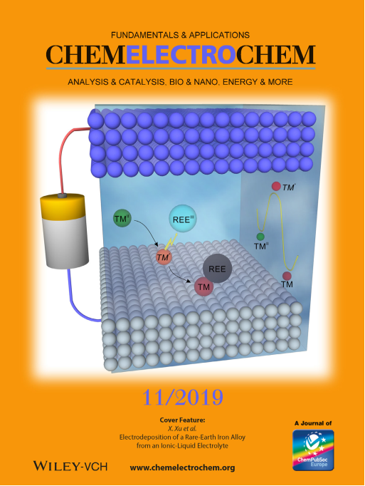 Xuan Xu proposed a mechanism for the induced co-deposition of rare earth-transition metal from ionic liquids and his picture made it on the cover of the journal ChemElectroChem.
#nano #ijs #chemelectrochem