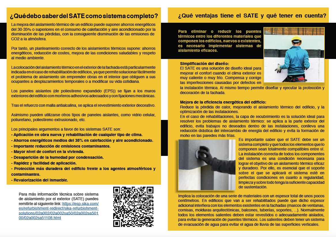 ¿Conoces el #SATE, el sistema de aislamiento térmico por el exterior que puede ahorrar suponer un ahorro del 20-30% en la factura energética? Te mostramos sus ventajas en este nuevo #ConsejoPro