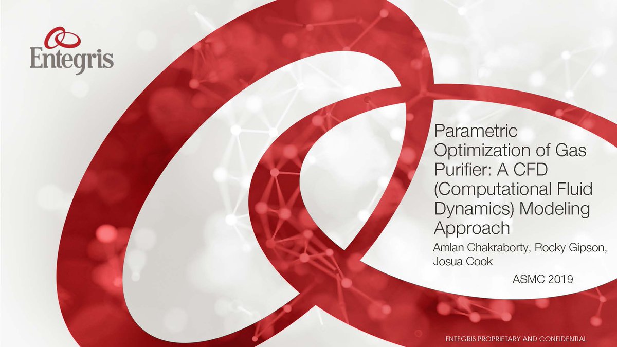 Entegris's tweet photo. Don't miss our upcoming poster session at #ASMC today at 3:30 PM on Parametric Optimization of #GasPurifier: A CFD (Computational Fluid Dynamics) Modeling Approach. https://t.co/idaaI1U7jt. #semi_asmc #semiconductors #chipmakers #Entegris https://t.co/VL7axmdjPu
