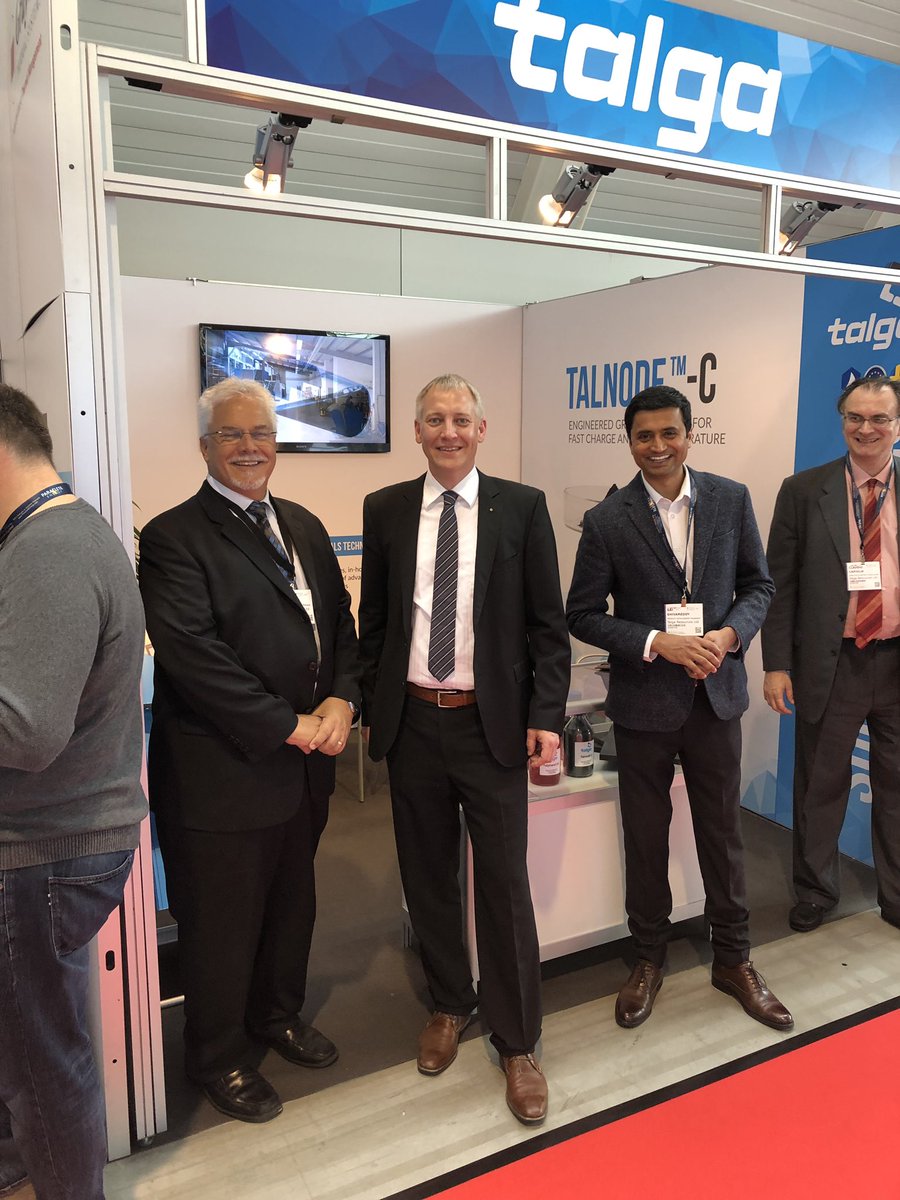 Great to meet the colleagues from #TalgaResources at #TheBatteryShowEurope in Stuttgart. A fascinating innovation speed what can be seen on the fair. Proud to contribute with companies like #TalgaResources and #TITK_Rudolstadt out of #Rudolstadt / #Thüringen