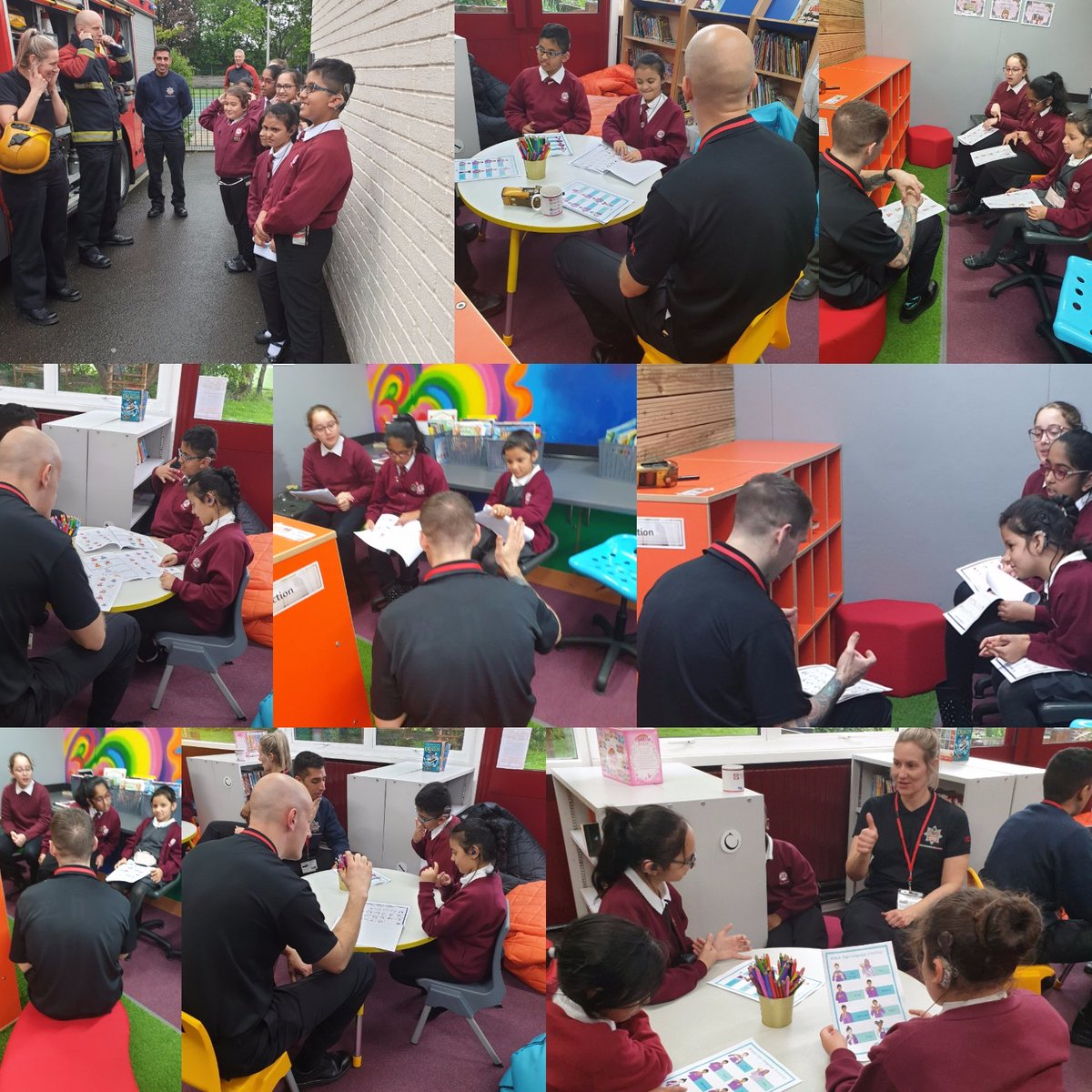 MissDuffy88's tweet photo. Super proud of our Deaf pupils @PercyShurmerAET teaching @HighgateFire some #BSL using @DeafBooks resources for #DeafAwarenessWeek. Percy pupils, what #rolemodels you are! #Languageiskey #DeafEducation #RemarkableLives #AETacademies https://t.co/5XlYBTTrn5