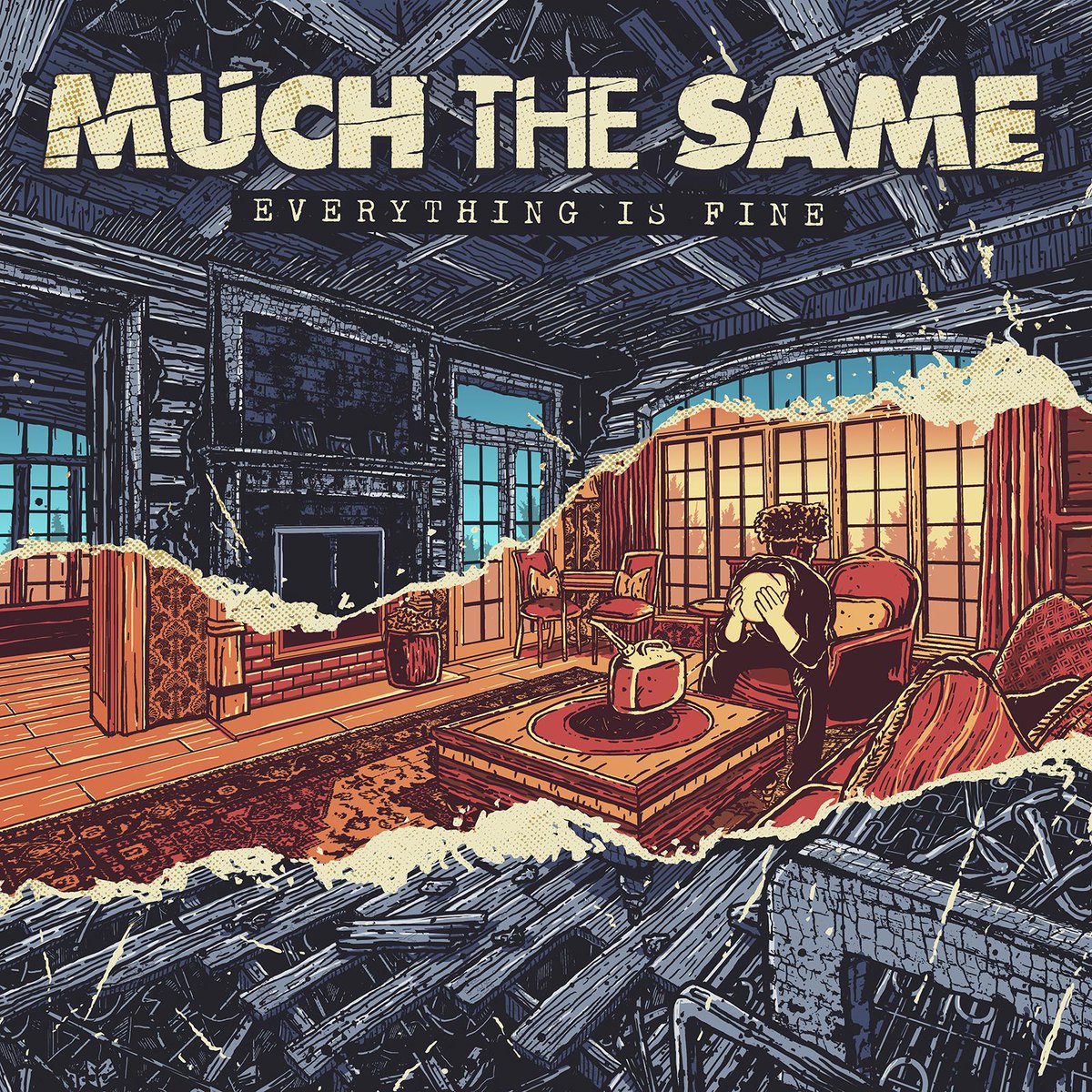 Much The Same (@muchthesame) on Twitter photo Say hello to our third full-length album, Everything is Fine, coming out in time for our European tour this summer <a href="/lockjawrec/">Lockjaw Records 💎⚡️</a>, <a href="/1kislandsrecs/">Thousand Islands Records</a>, and #peerecords!
Produced by @nickdiener, art by <a href="/SterioDesign/">Sebas Thériault</a>.
facebook.com/muchthesame/ph… Say hello to our third full-length album, Everything is Fine, coming out in time for our European tour this summer <a href="/lockjawrec/">Lockjaw Records 💎⚡️</a>, <a href="/1kislandsrecs/">Thousand Islands Records</a>, and #peerecords!
Produced by @nickdiener, art by <a href="/SterioDesign/">Sebas Thériault</a>.
facebook.com/muchthesame/ph…