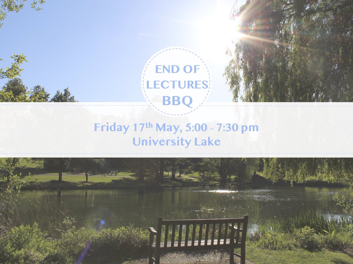 We’re hosting an end of Lectures BBQ!
Come relax with your course mates, flat mates and lecturers with a burger in one hand and a glass of punch in the other🍹
Bring alcohol and a picnic blanket, sit back and enjoy the music!
Please dm us with any dietary requirements you have