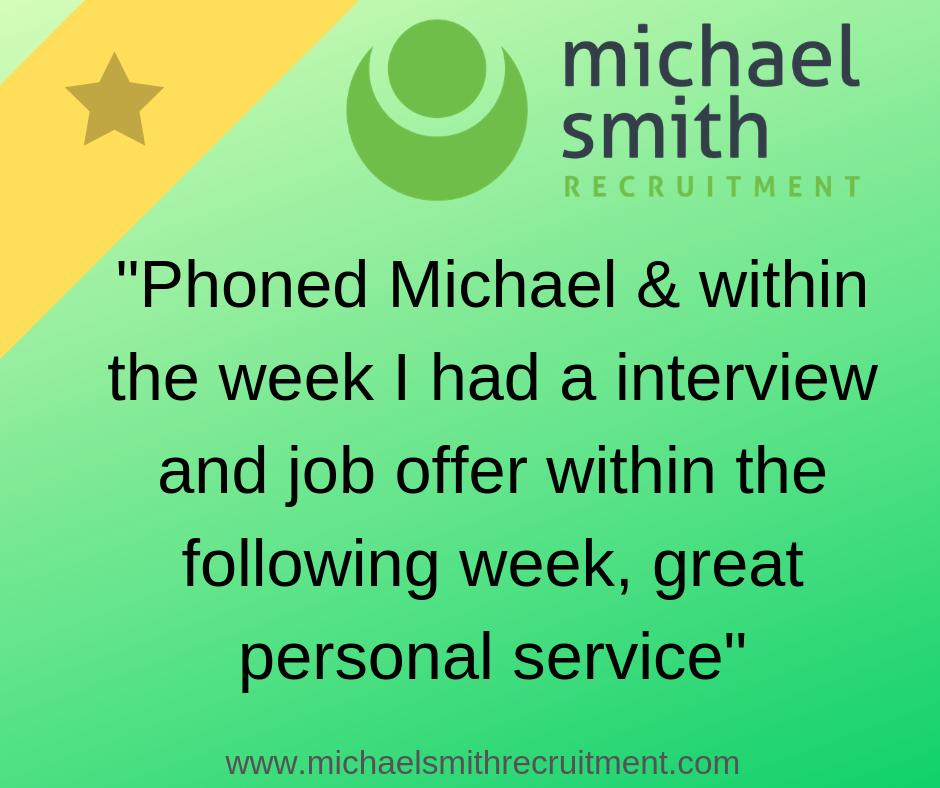 micksmithjobs's tweet photo. "Job offer within the week, great personal service"
Register today at https://t.co/1z2Jh2Y6K2 #WhereRelationshipsMatter #MichaelSmithRecruitment https://t.co/PMCsT61h4e