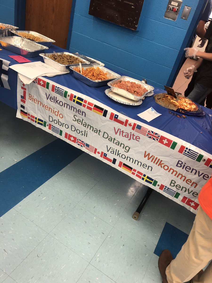 MrsBuckshaw's tweet photo. I had a great time at International Night last night! This was an awesome way to celebrate the diversity amongst our school community while supporting an excellent cause. 🌏 Shoutout to @Ms_Taibi &amp; the 8th graders who hosted this event👏🏼 https://t.co/kYzFCaqi1Q