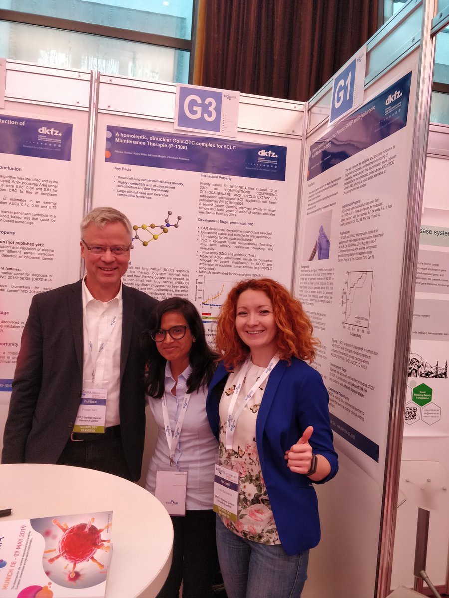 TechTransfrDKFZ's tweet photo. Together with our brilliant #inventor, Megha, who will be presenting colorectal #cancer #diagnostic today at 5pm at #BioVaria #biovaria2019 https://t.co/cpGFrRb3Q5