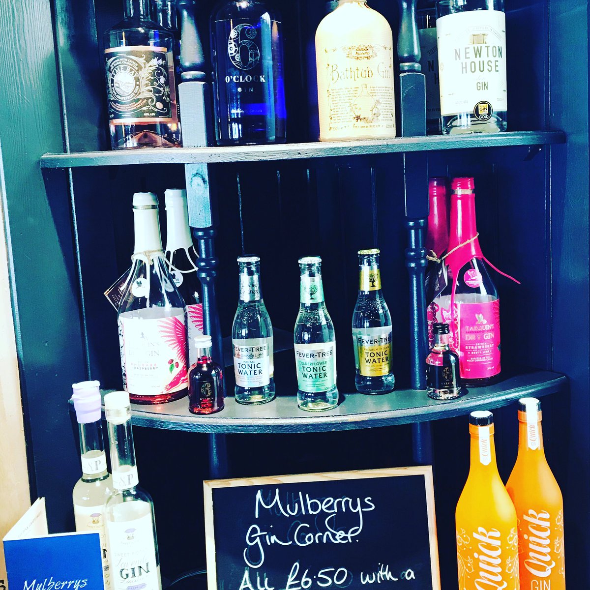 Mulberrys's tweet photo. 💫 2 for 1 on any of our Gin 💫 
This Thursday, Friday and Saturday from 6pm. Get in touch if you’d like to book a table #mulberrys #gin #tonic #fevertree #tarquinsgin #lymebay #newtonhouse #6oclockgin #bathtub #quickgin #ladies #datenight #yeovil #restaurant https://t.co/AVbDxrM2iN