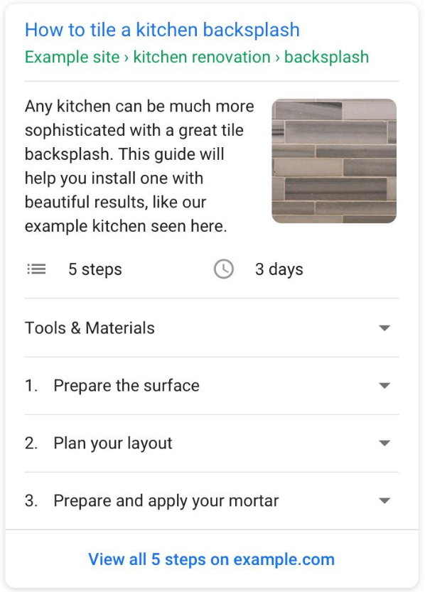 MissConversion's tweet photo. Algunos ejemplos de datos estructurados marcado HowTo #io19 #SEO #Schema
https://t.co/3sQlEX3SaB https://t.co/DFsqsBI3hr