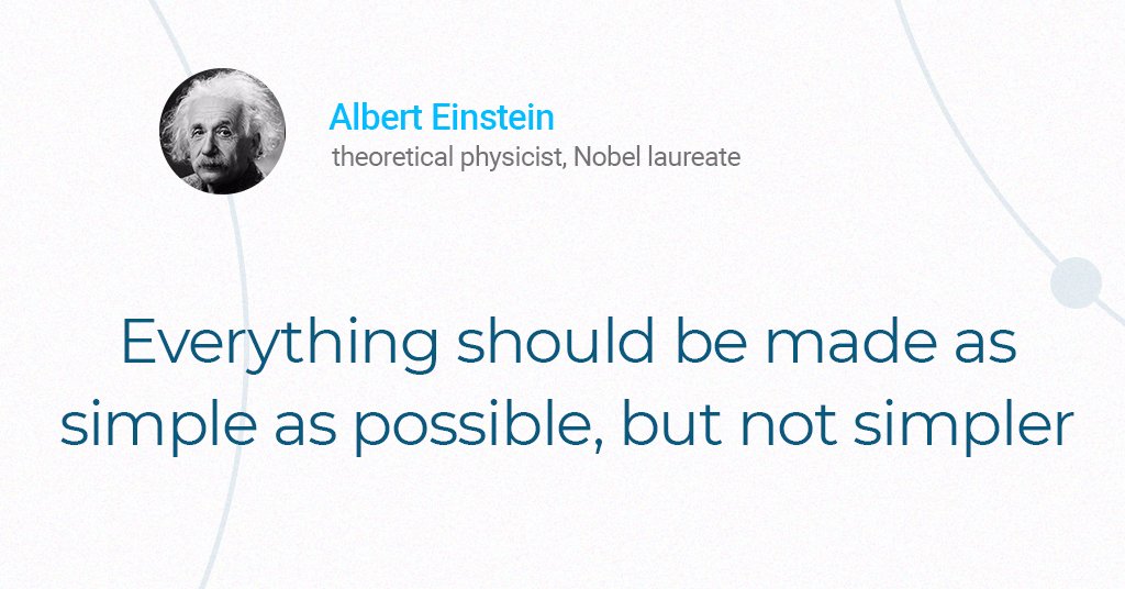 LetKnowWorld's tweet photo. That's what the great theorist wanted to say, should we apply his words to programming👇
🔹The functionality should be sufficient to quickly solve all the client's tasks.
🔸And the interface should be clear, concise and attractive.
#Letknow #LetknowApp #Einstain #fintech #quote https://t.co/MFaUs4soNp
