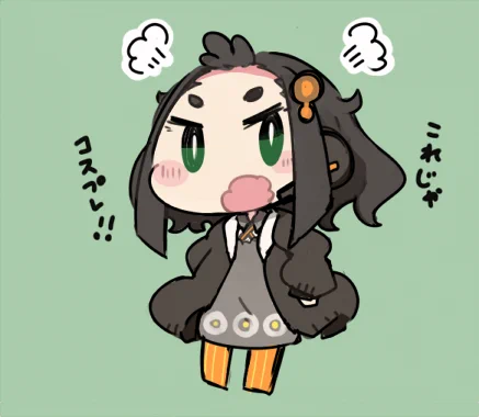 うちの子にボイロの服着てもらう遊びしてたら怒られた。 