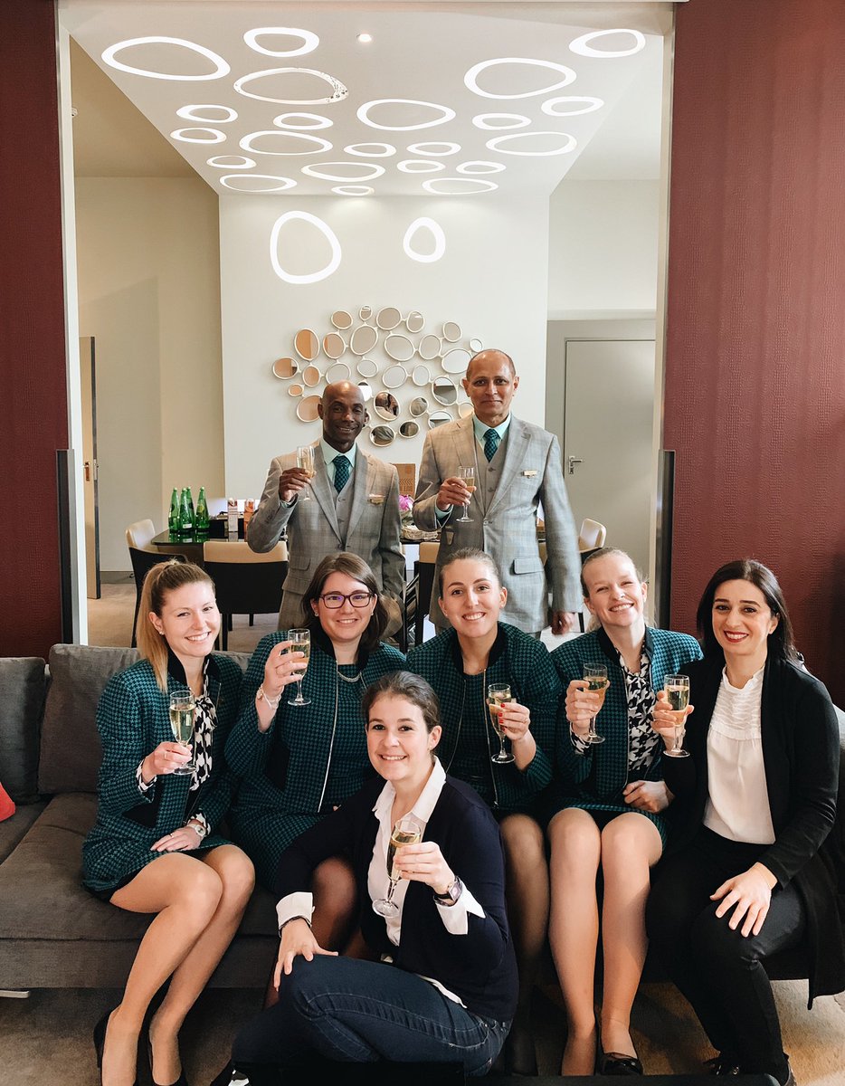SofitelLondonSJ's tweet image. Today we are celebrating #ReceptionistDay with a glass of #bubbly... and a lot of fun! #BestTeam