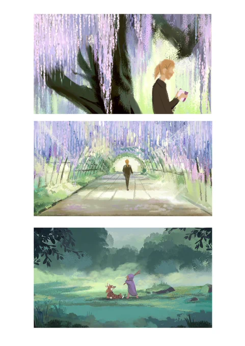 Thesis thumbnails! The last one is from a different scene! 