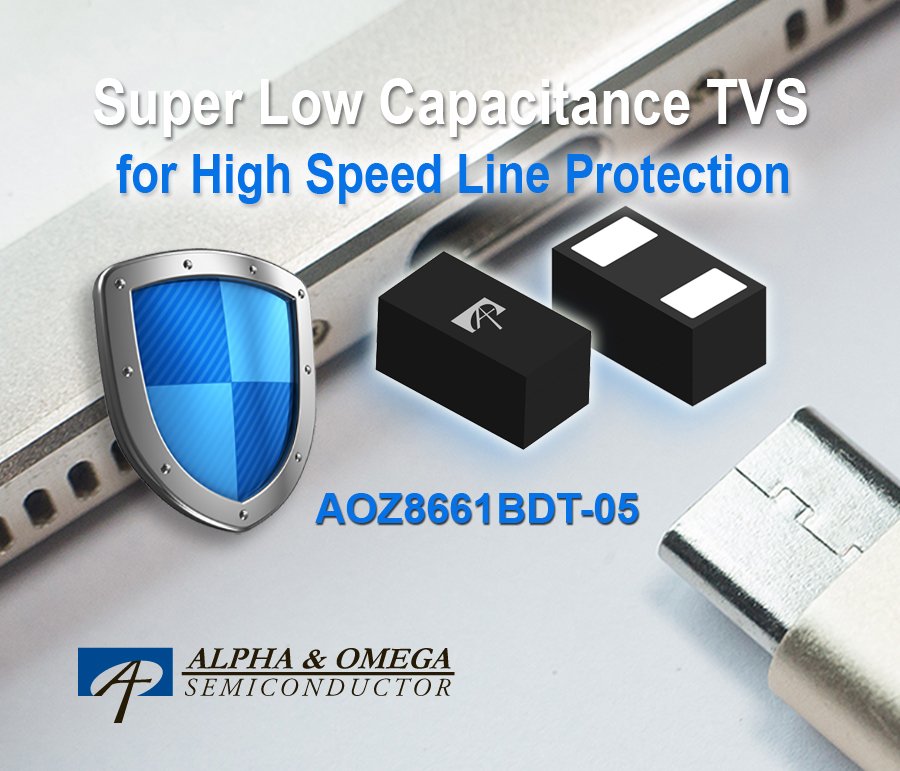 PSD_Global's tweet photo. Super Low Capacitance TVS for ... https://t.co/Biuew2oGuk
@AlphaOmega_Semi #aos #tvs #transientvoltagesuppressor #lowcapacitance https://t.co/clso2S0on9