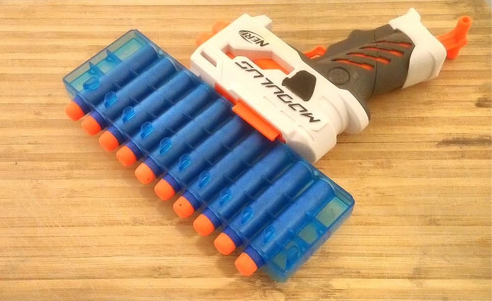 Blasters3D's tweet image. Magazine for the Zulu X-Shot Swarm Seeker works as a dart holder for the Nerf Modulus Grip Blaster! XD #NerfNation #NerfMod #SwarmSeeker #CheapTricks #tactical