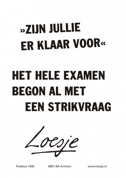 Morgen beginnen de examens... twee spannende weken! We wensen al onze leerlingen (en ouders 😅) heel veel succes!