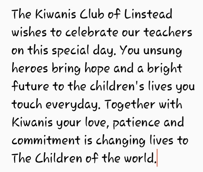 Happy Teachers Day Diplomatic Teachers!!! <a href="/LinsteadKiwanis/">Kiwanis Club of Linstead</a> <a href="/Kiwanis/">Kiwanis</a>