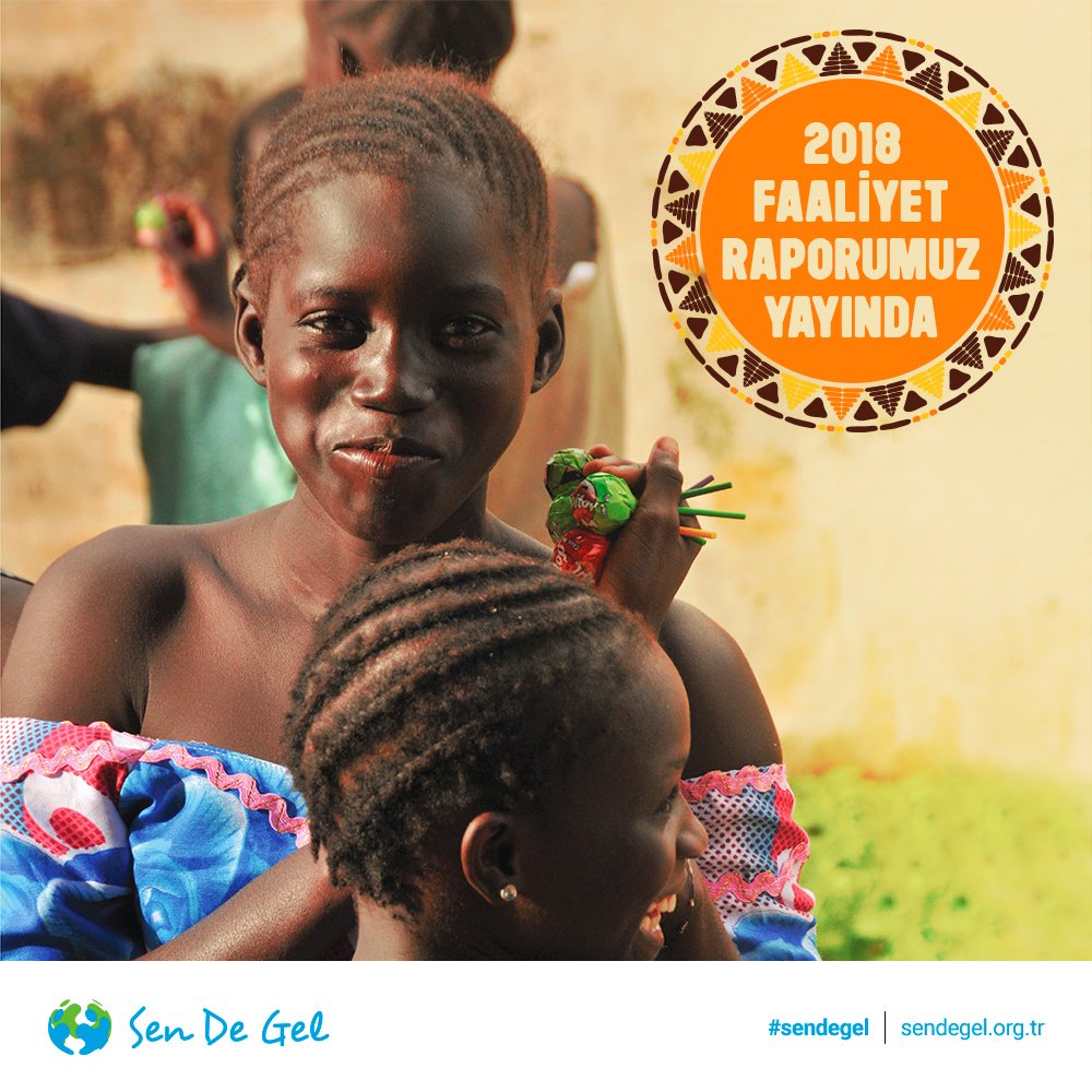 2018 yılında en az gelişmiş ülkelerde (Gambiya ve Senegal) gerçekleştirdiğimiz sürdürülebilir kalkınma projelerimizi okuyabileceğiniz Sen De Gel Faaliyet Raporumuz yayında! 💻📱İncelemek için aşağıdaki linki tıklayabilirsiniz.. 😉 sendegel.org.tr/assets/images/… 💙💚 #Teşekkürler