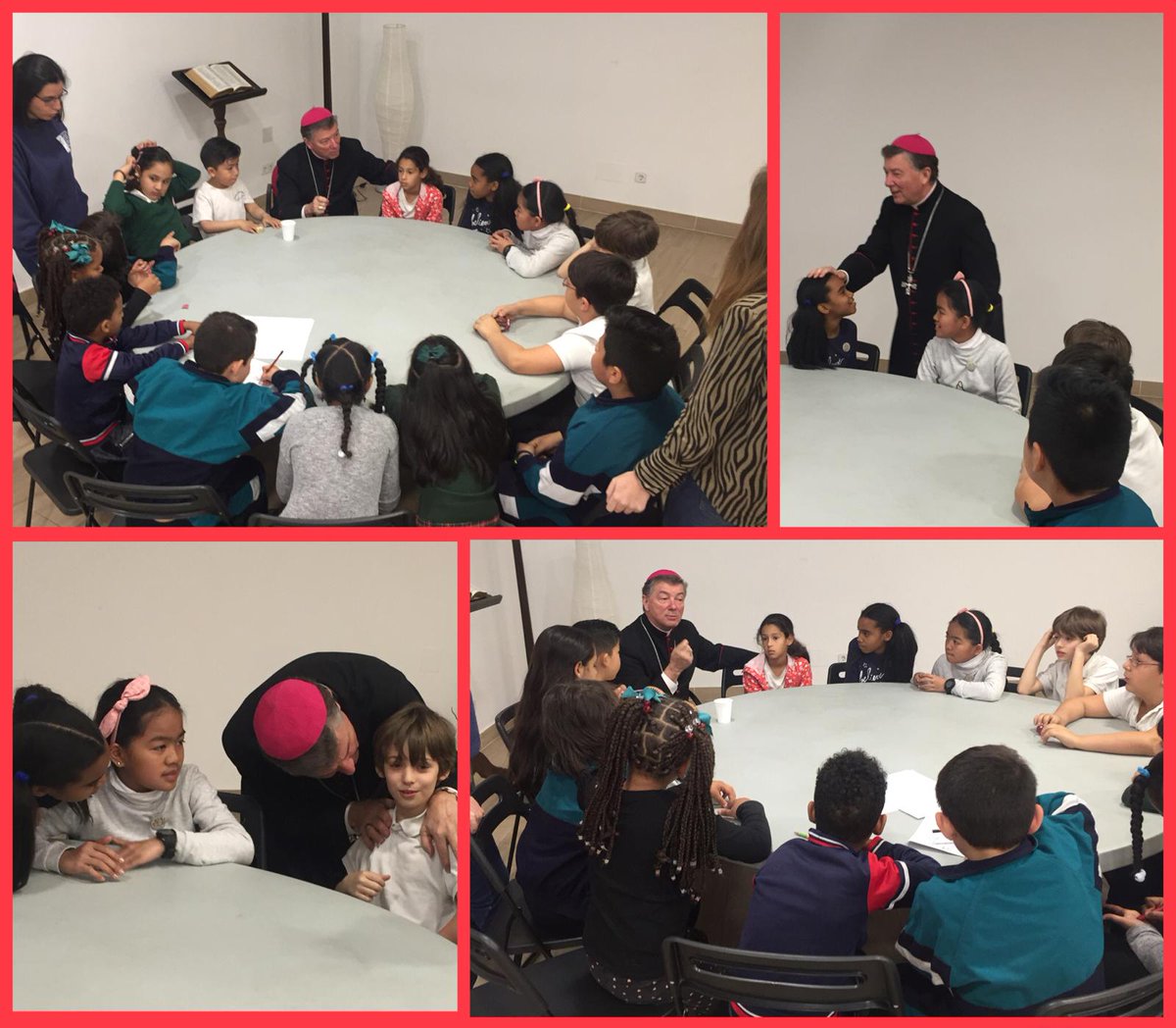 avalponasca's tweet photo. Los chicos y chicas del #ProyectoDesvan Plaza recibieron la visita del obispo auxiliar. Compartió la tarde con ellos y les animó a intentar ser cada día un poco mejor ¡GRACIAS! #QueSueneTuVoz https://t.co/Xpp2pazZF8