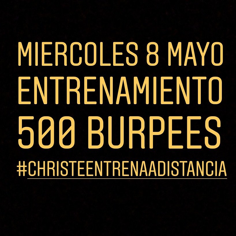 Para que entrenen este día tan hermoso #burpeechallengue #500burpees #entrenamiento #BuenosDias