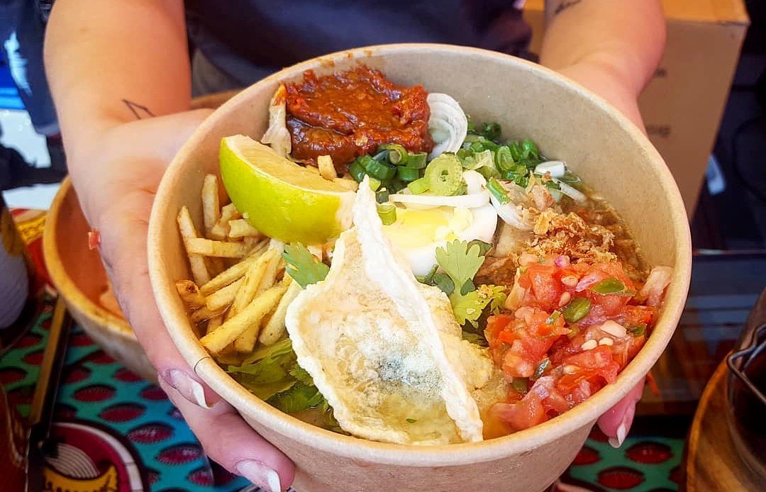 West India Quay you're in for a treat! 💫⁣
⁣
We'll be there not just once but twice this week. ⁣
Find us 12-2pm, Thursday AND Friday. ⁣
Literally oodles of noodles 🍜🍜🍜 ⁣
⁣
Thanks <a href="/hungryfatbarrel/">HungryFatBarrel</a> for the pic! 📸