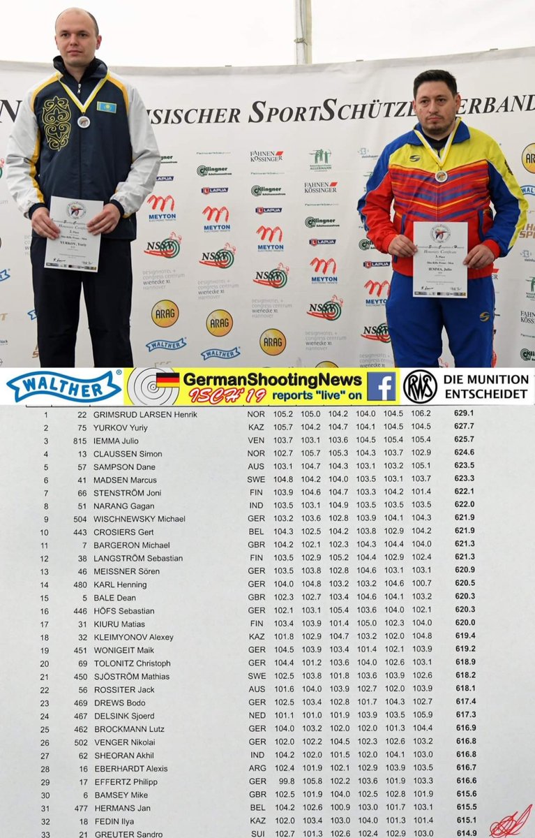 julioiemmaoly's tweet photo. Finalmente MEDALLA DE BRONCE y RECORD NACIONAL Carabina Tendido 625.7 (597 pts) 7*C de temperatura en el Open ISCH 2019 (International Shooting Competition of Hannover) Hannover-Germany #TeamVenezuela #VenezuelaPresente #RoadToTokyo2020 @FEVETI Dankeschön https://t.co/bPT8MggkaV