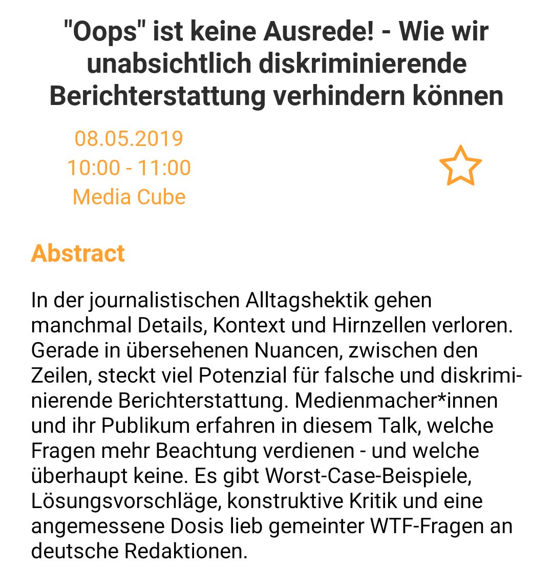 averagepony's tweet photo. "'Oops!' ist keine Ausrede! - Wie wir diskriminierende Berichterstattung verhindern können" - der #mediacube mit @MelinaBorcak ist voll! 👏

👉 @meinfeenstaub twittert auch von hier 👀

#rp19 #mcb19 https://t.co/h0BUvtYJO1
