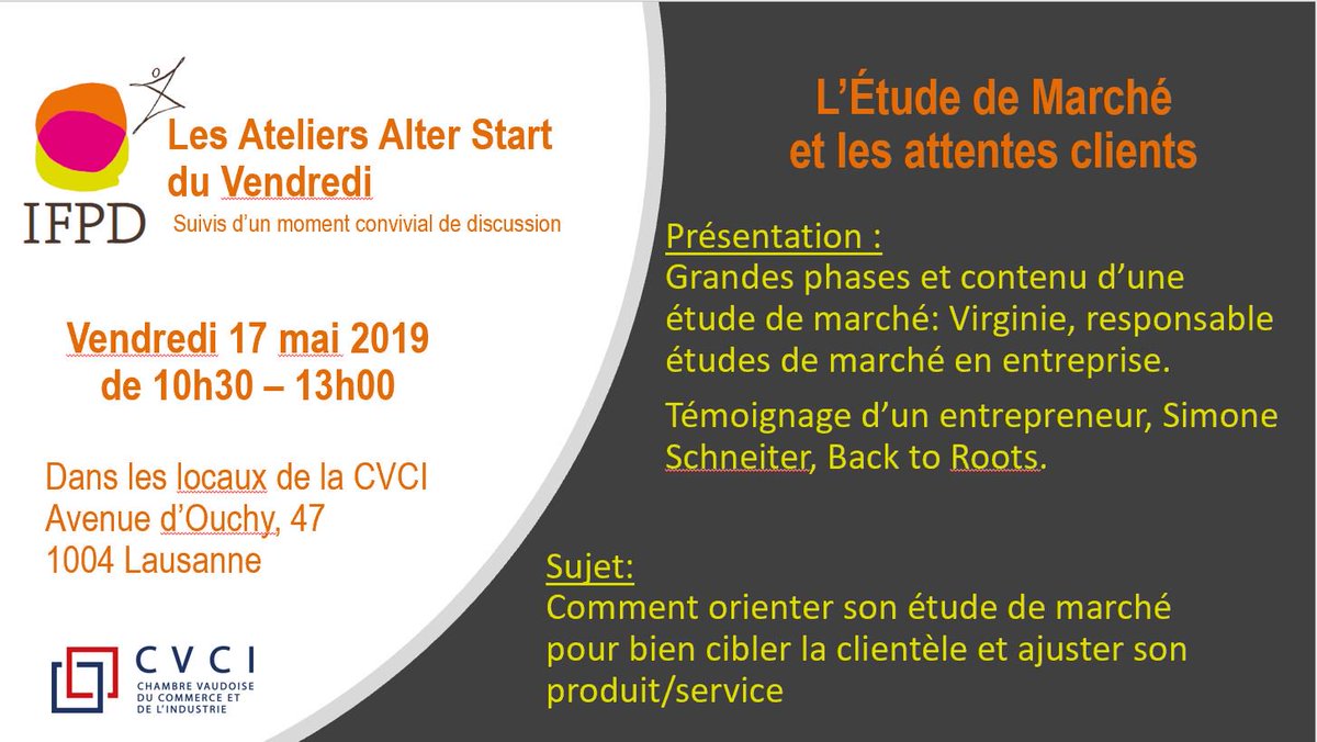 IfpdNgo's tweet photo. Market Study? more information on 17 May at @CVCI_Lausanne at 10h, free with networking finger lunch afterwards! https://t.co/5QBfe2Qvz5