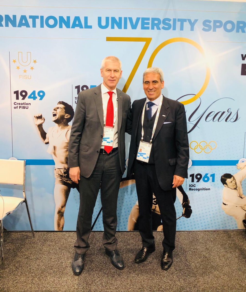 Promoting #UniSports and the #Universiade at #SA2019. 🎓 #WhereSportMeets