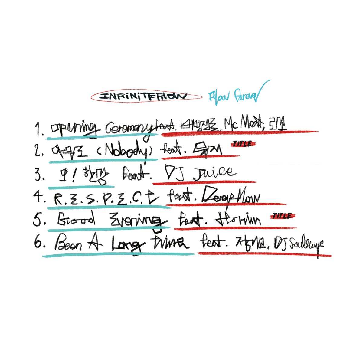 BN_Music's tweet image. [#인피닛플로우/PHOTO] 인피닛플로우 (I.F) EP &apos;Flow Forever&apos; COVER ARTWORK &amp;amp; TRACK LIST

인피닛플로우 &apos;Flow Forever&apos; 2019.05.12 6PM RELEASE

#IF #InfiniteFlow #비즈니즈 #BIZNIZ #넋업샨 #Flow_Forever #브랜뉴뮤직 #BRANDNEWMUSIC