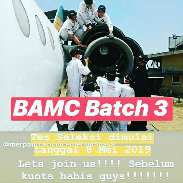 merpati_mtc's tweet photo. Masih binggung lulus sma mau kemana?! Ke MTC aja, MTC memiliki beberapa program pelatihan dunia penerbangan:
1.  MPS (Merpati Pilot School)
2.  FOO (Flight Operation Officer)
3.  BAMC (Basic Aircraft
      Maintenance/Teknisi                     Pesawat) https://t.co/QR1TH4fR1i