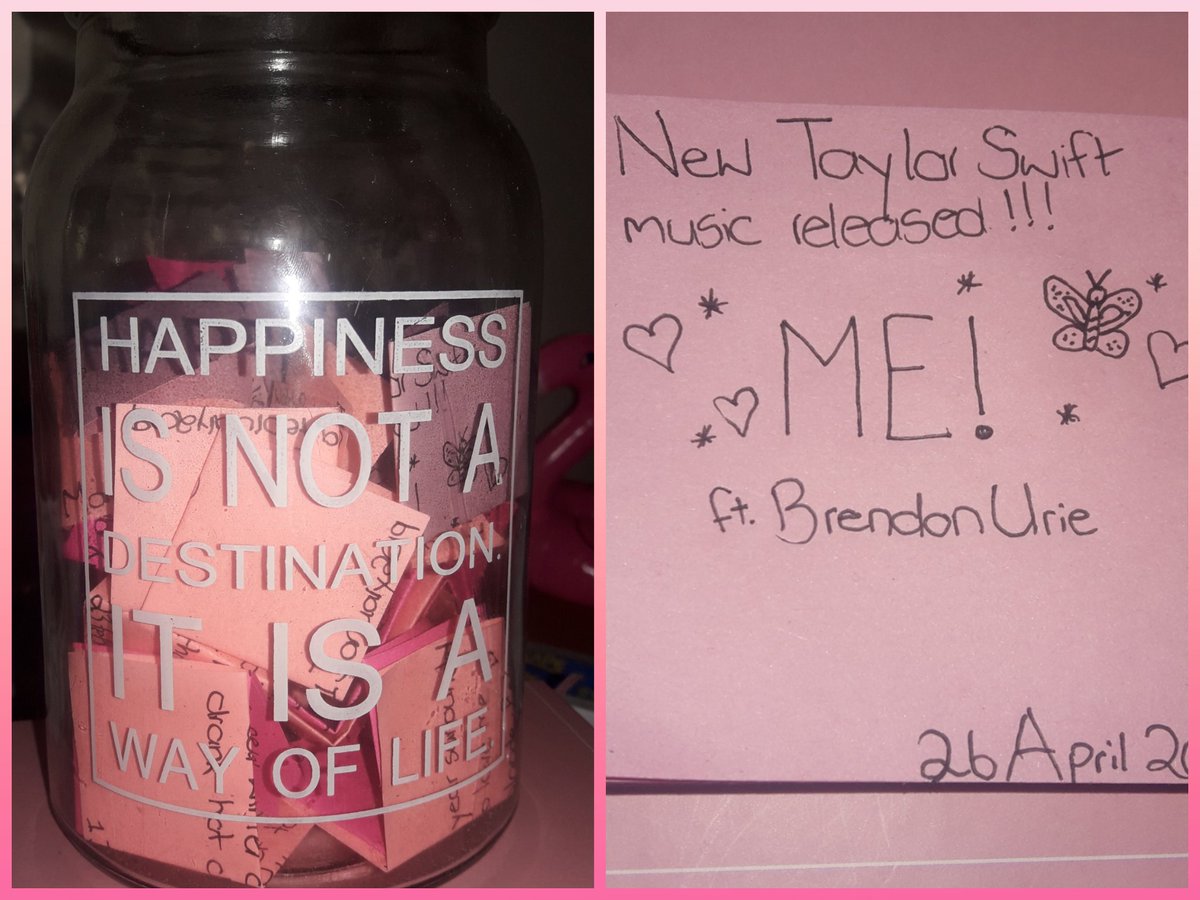 crestfallenmoon's tweet photo. Of course it went into my Happiness jar 💕🦋🐍 

I'm still in love. @taylorswift13 @brendonurie @taylornation13 

#MEmeans #MEOutNow #streamMe https://t.co/37BPVSl44m