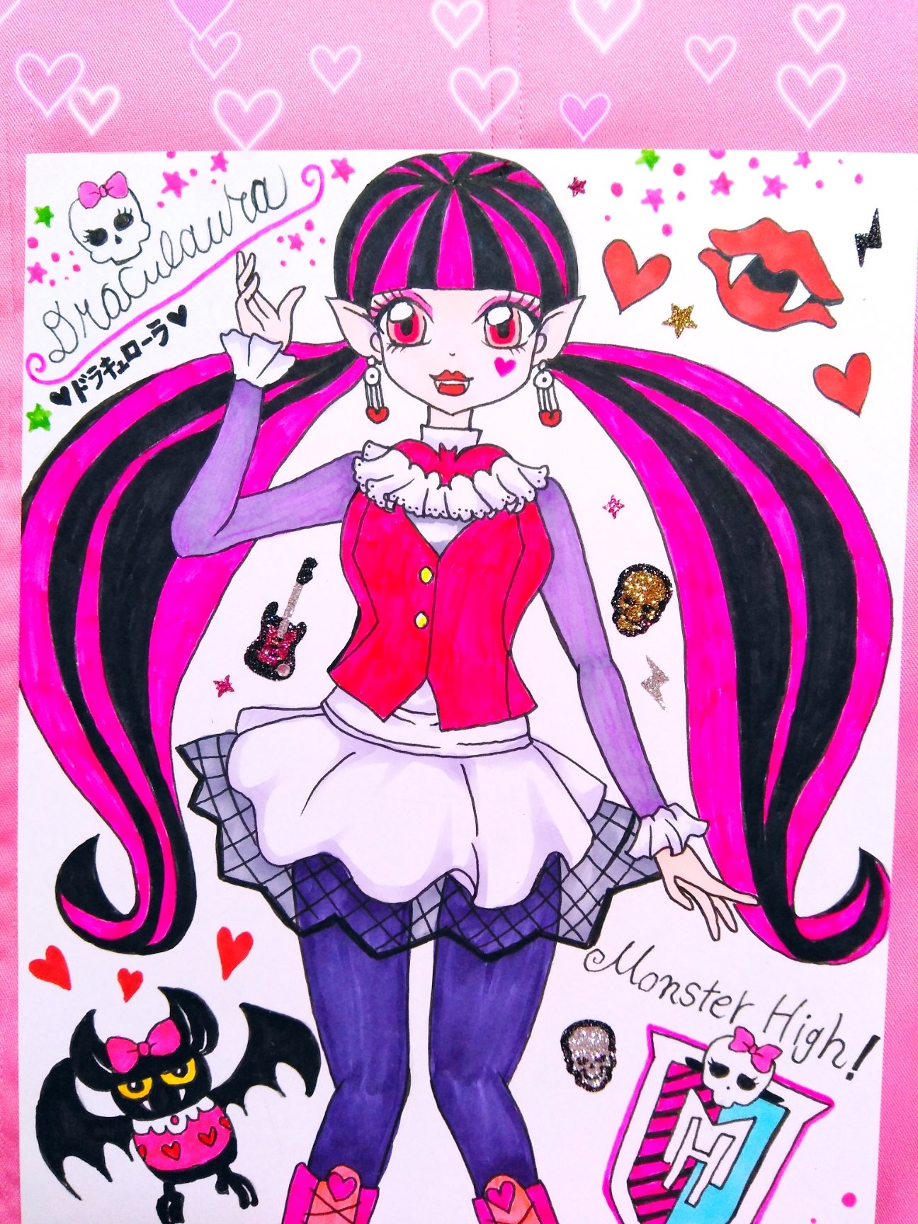 Himeno A Twitter 海外の人気アニメ モンスターハイのドラキュローラちゃんを描いてみました 日本版アニメ ドラキュローラ モンスターハイ モンスターハイコワイケガールズ コワイケガールズ 手描きイラスト イラスト Monsterhigh Draculaura おしゃれ