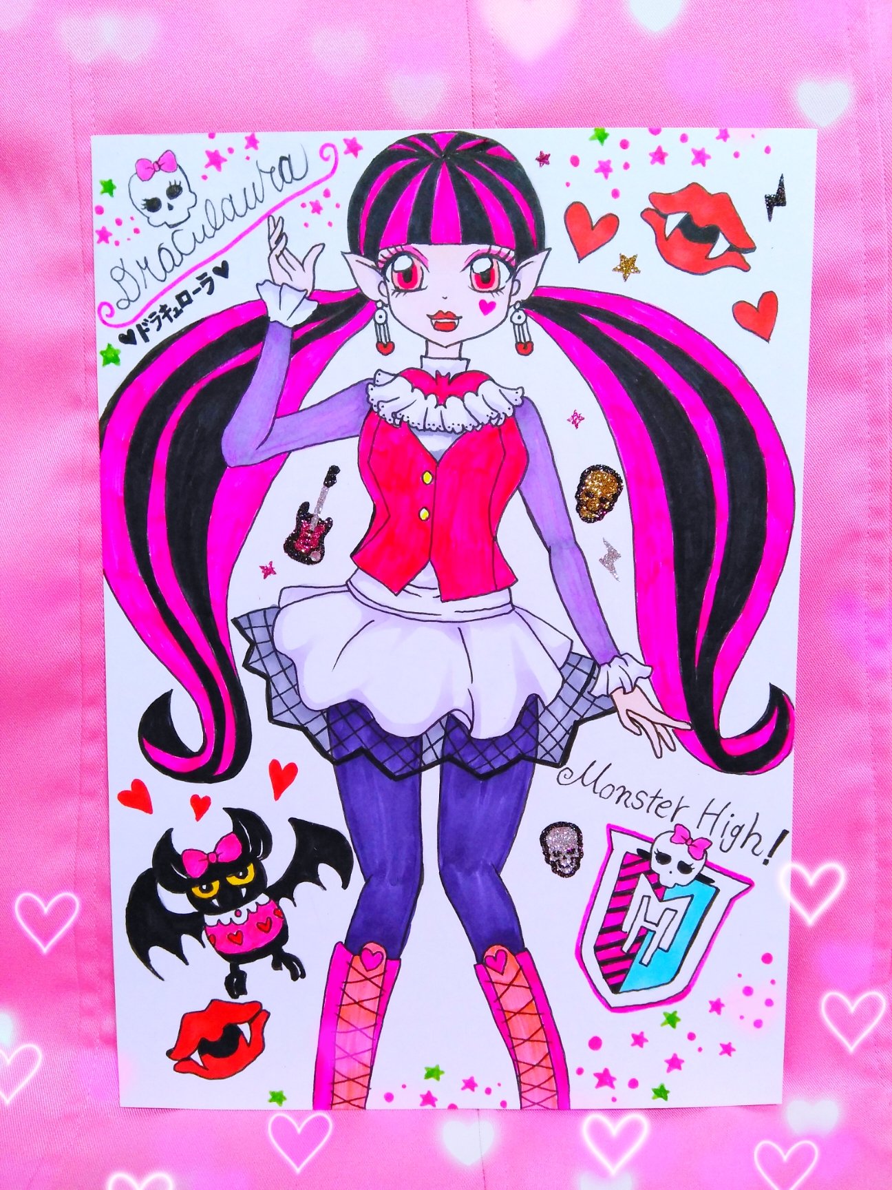 Himeno 海外の人気アニメ モンスターハイのドラキュローラちゃんを描いてみました 日本版アニメ ドラキュローラ モンスターハイ モンスターハイコワイケガールズ コワイケガールズ 手描きイラスト イラスト Monsterhigh Draculaura おしゃれ